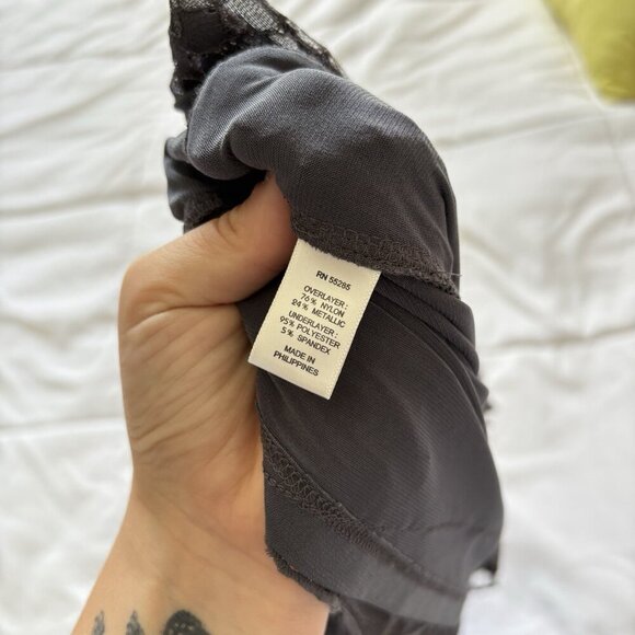 Express Womens Size XS Fairy Goth Tank Top Metallic Floral Whimsigoth Grunge Y2K - Picture 5 of 7